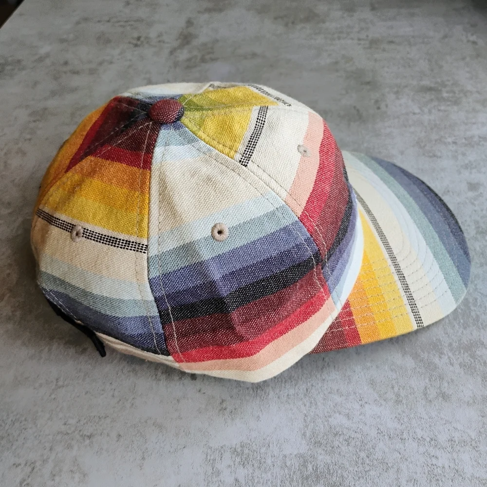 HUF Serape 6 Panel Hat One Size Snapback‎ Multicolor Stripe Southwestern Skater